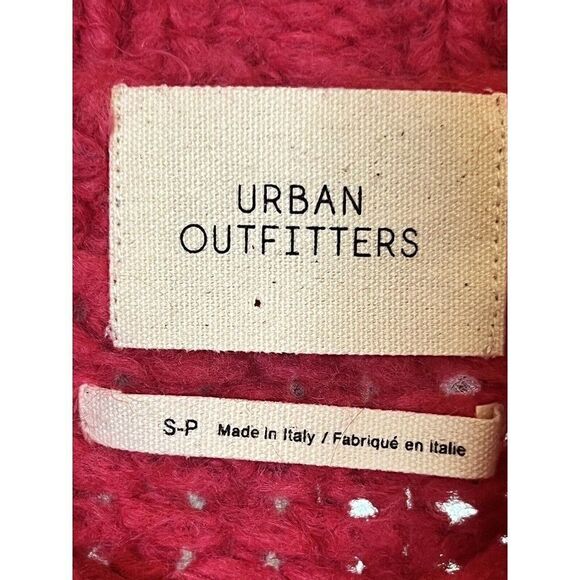 Urban Outfitters Womens Sz Small Sweater Wool Alpaca Blend Bright Pink.   Aa - Picture 5 of 6